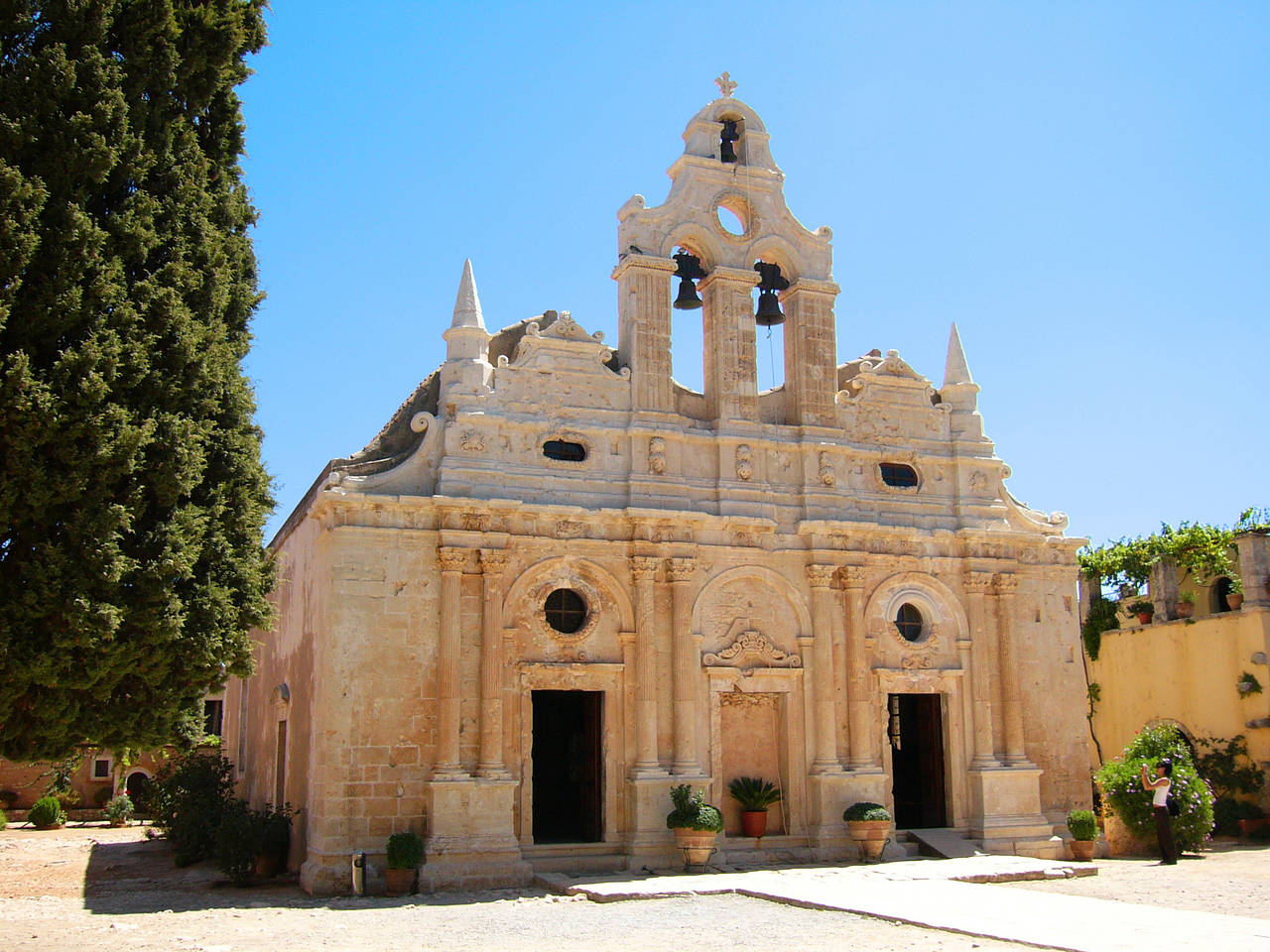  Ansicht Attraktion  1866 begehen 1.000 Kreter im Kloster Arkadi Selbstmord