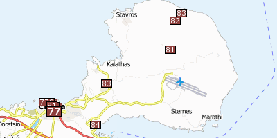 Stadtplan Akrotiri Kreta